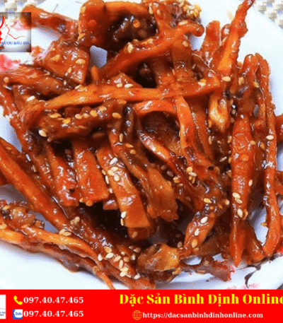 Khô Mực Xé Sợi Rim Me Đặc Sản Bình Định