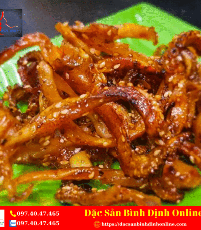 Khô Mực Xé Sợi Rim Me Đặc Sản Bình Định