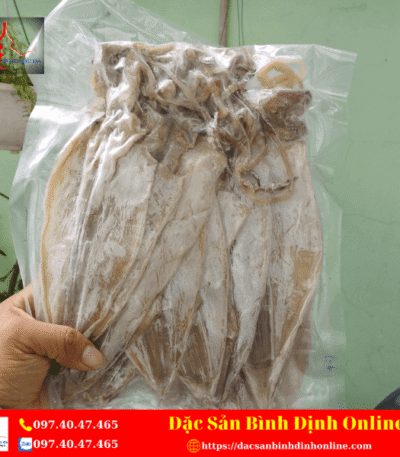 Mua khô mực câu Bình Định
