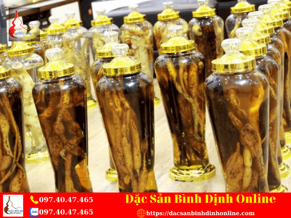 Bình Rượu Ngâm Sâm Xuyên Đá