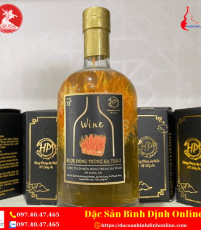 Chai Rượu Đông Trùng Hạ Thảo Cấy Sẵn 375ml