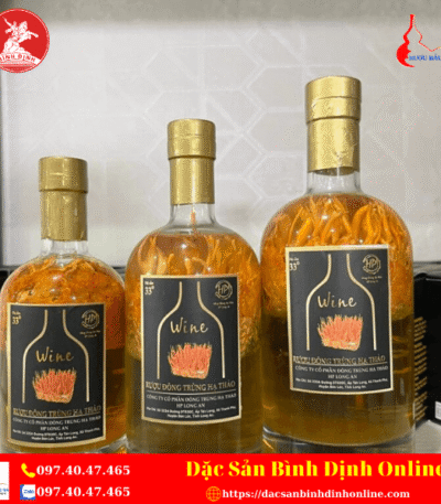 Chai Rượu Đông Trùng Hạ Thảo Cấy Sẵn