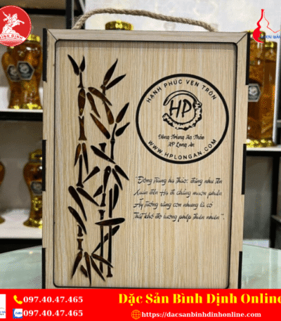 Chai Rượu XO Ngâm Đông Trùng Hạ 500ml (Cấy Sẵn) - Có Hộp Gỗ